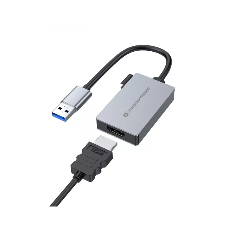 Adaptador USB a HDMI 1.4 Conceptronic ABBY22G, 1080P 60 Hz