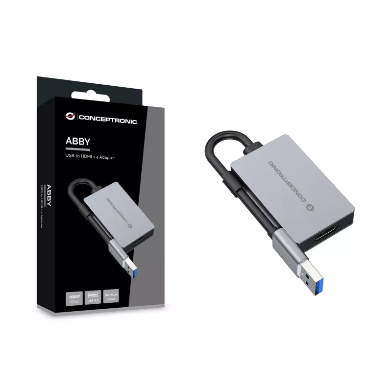 Adaptador USB a HDMI 1.4 Conceptronic ABBY22G, 1080P 60 Hz