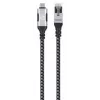 Cable USB-C a Gigabit Ethernet RJ45 Manhattan 2m negro/plata