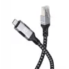 Cable USB-C a Gigabit Ethernet RJ45 Manhattan 2m negro/plata