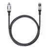 Cable USB-C a Gigabit Ethernet RJ45 Manhattan 2m negro/plata