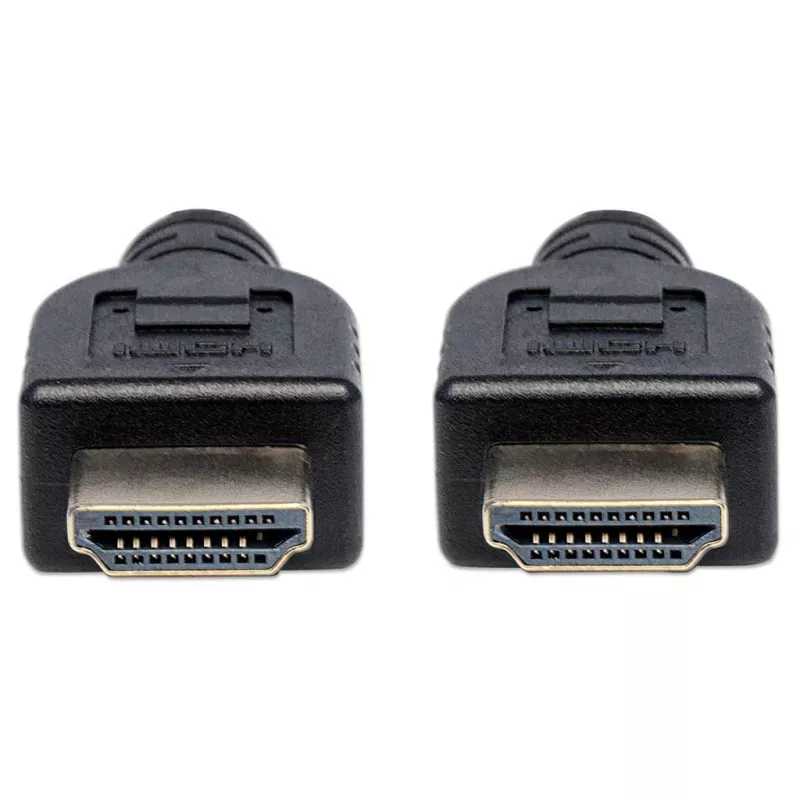 Manhattan 353922 Cable Premium High Speed HDMI con Ethernet, 4K@60Hz, CL3 para instalación en pared, macho a macho, 1 m, negro