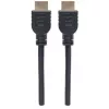 Manhattan 353922 Cable Premium High Speed HDMI con Ethernet, 4K@60Hz, CL3 para instalación en pared, macho a macho, 1 m, negro