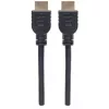 Cable HDMI 4K@60Hz con Ethernet Manhattan - clasificado CL3, 5 m, apto para instalación empotrada, para todas las aplicaciones 4K y 1080p/HD - para ampliar de inmediato o como preparación para el futuro, macho-macho, negro, Ultra HD 4K x 2K, garantía de por vida, Premium High Speed