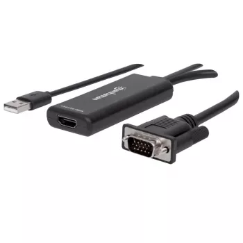 Convertidor VGA y USB-A a HDMI Manhattan 152426