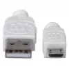 Manhattan 324069 Cable Hi-Speed USB 2.0, de USB-A a Micro-USB, macho a macho, 1,8 m, blanco