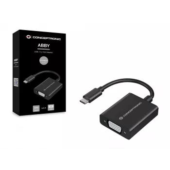 Adaptador USB-C a VGA Conceptronic ABBY05B