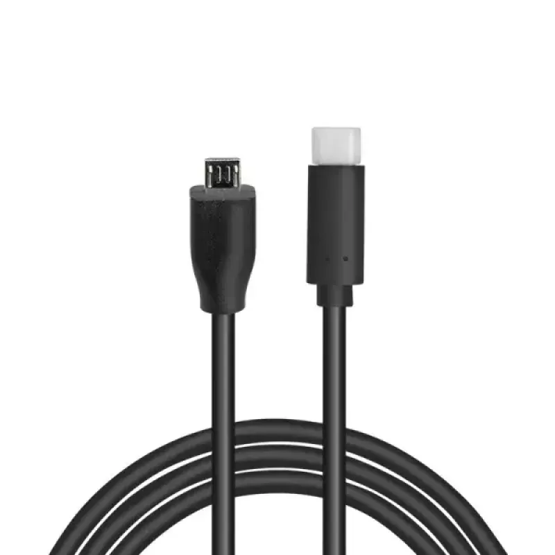 Cable USB LogiLink CU0196 USB 2.0 0,5 m USB-C Micro-USB B negro