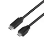 Cable USB LogiLink CU0196 USB 2.0 0,5 m USB-C Micro-USB B negro
