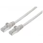 Cable de red patch Intellinet, cable Cat7/conector Cat6A, 10 m, Gris, Cobre, S/FTP, LSOH/LSZH, PVC, RJ45, contactos bañados en oro, sin pestaña, con protección de funda, garantía de por vida