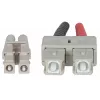 Intellinet 751049 Cable de conexión de fibra óptica, LC multimodo (M) a SC multimodo (M), OM4, 50/125 µm, 1 m, libre de halógenos, violeta