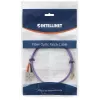 Intellinet 751049 Cable de conexión de fibra óptica, LC multimodo (M) a SC multimodo (M), OM4, 50/125 µm, 1 m, libre de halógenos, violeta
