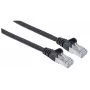 Cable de red patch INTELLINET, Cat6, 5 m, Negro, Cobre, S/FTP, LSOH/LSZH, PVC, RJ45, contactos bañados en oro, funda antiacodamiento, garantía de por vida