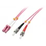 Lindy 46353 Cable InfiniBand/fibra óptica 5 m LC ST Rosa