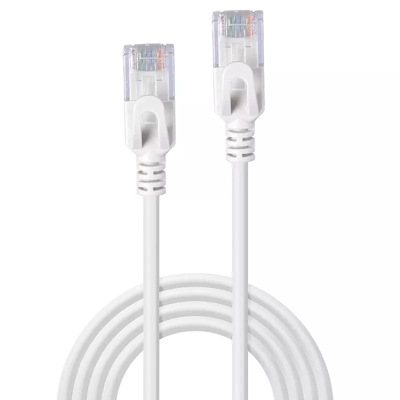 Cable de red ultradelgado Lindy 0,5m Cat.6A U/UTP, Gris
