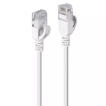 Cable de red ultradelgado Lindy 1m Cat.6A U/UTP, Gris