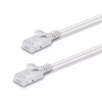 Cable de red ultradelgado Lindy 1m Cat.6A U/UTP, Gris