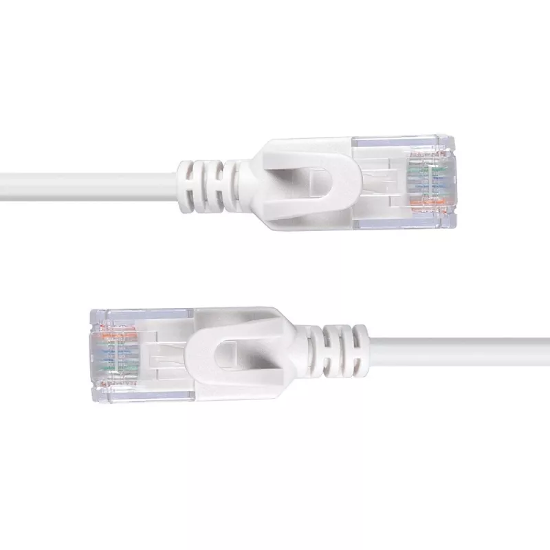 Cable de red ultradelgado Lindy 5m Cat.6A U/UTP, Gris