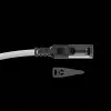Cable de red con bloqueo Lindy 1m Cat.6A S/FTP, Gris