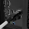 Cable de red con bloqueo Lindy 10m Cat.6A S/FTP, Gris