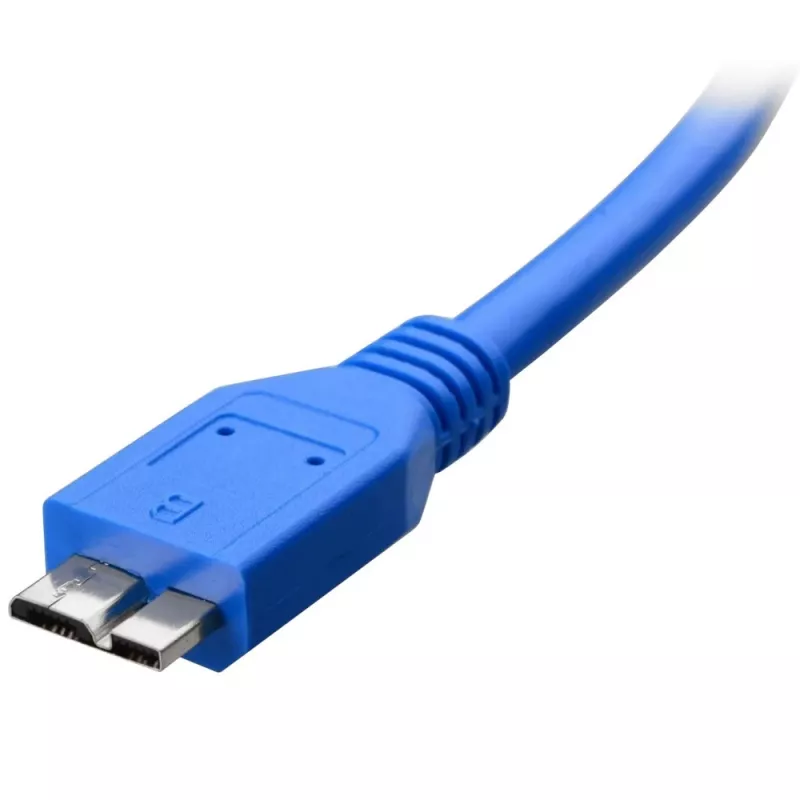 Cable USB TECHLY ICOC-MUSB3-A-005 — USB A a Micro-USB B, USB 3.2 Gen 1 (5 Gbit/s), 0,5 m, azul