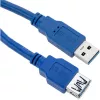 Techly cable alargador USB 3.0, conector macho A / conector hembra A, 1 m, azul ICOC U3-AA-10-EX