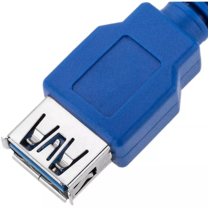 Techly cable alargador USB 3.0, conector macho A / conector hembra A, 1 m, azul ICOC U3-AA-10-EX
