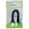 Techly cable USB 2.0 conector macho A / conector macho Mini B 90° 1,8 m negro ICOC MUSB-AA-018ANG