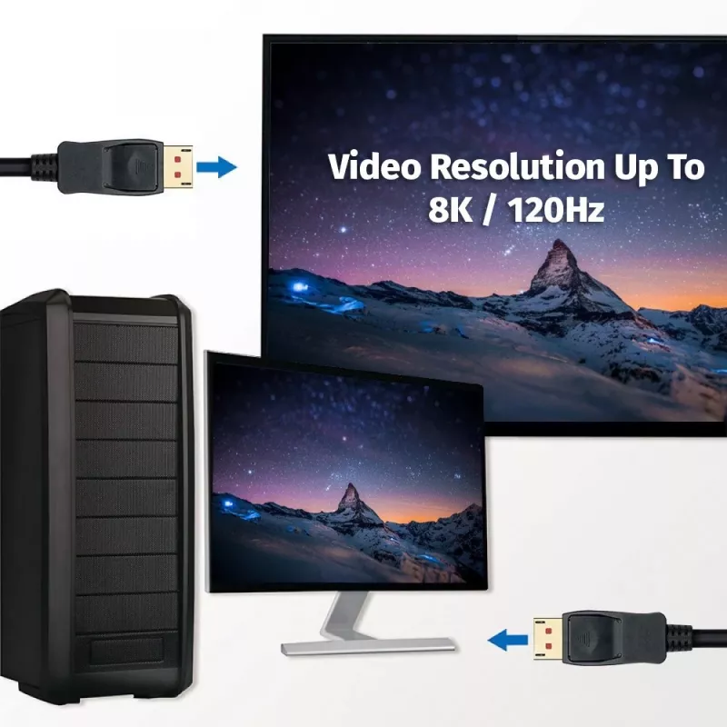Techly ICOC DSP-A14-030NT cable DisplayPort 3 m negro