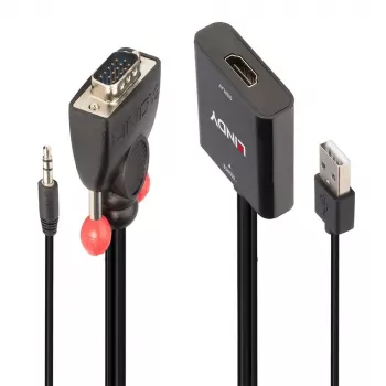 Convertidor VGA y audio a HDMI Lindy 38284