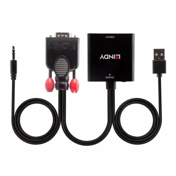 Convertidor VGA y audio a HDMI Lindy 38284