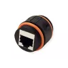 VALUE 21.99.3007 acoplador RJ-45 apantallado, Cat.6A, para exterior e industria, negro