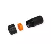 VALUE 21.99.3007 acoplador RJ-45 apantallado, Cat.6A, para exterior e industria, negro