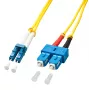 Cable de fibra óptica Lindy 10m LC-SC OS2 9/125