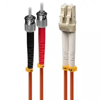 Cable de fibra óptica Lindy 1m LC-ST OM2 50/125
