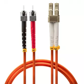 Cable de fibra óptica Lindy 2m LC-ST OM2 50/125