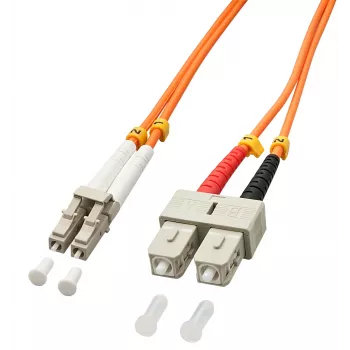 Cable de fibra óptica/InfiniBand Lindy LC/SC 2m multicolor, naranja