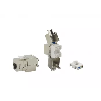 Conector hembra keystone Cat.6A blindado sin herramientas Equip 767222