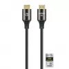 Cable HDMI con Ethernet Manhattan 8K@60Hz 2 m trenzado conector macho a conector macho negro