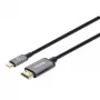 Cable USB-C a HDMI Manhattan, 4K@60Hz, 1 m, negro, conector macho a conector macho, tres años de garantía, equivalente a CDP2HD2MBNL