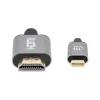 Cable USB-C a HDMI Manhattan, 4K@60Hz, 1 m, negro, conector macho a conector macho, tres años de garantía, equivalente a CDP2HD2MBNL