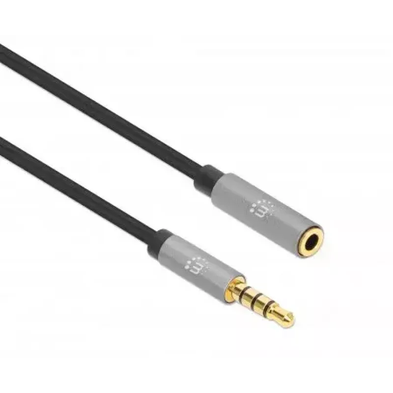 Cable de extensión de audio Manhattan 3,5 mm 3 m conector macho/conector hembra