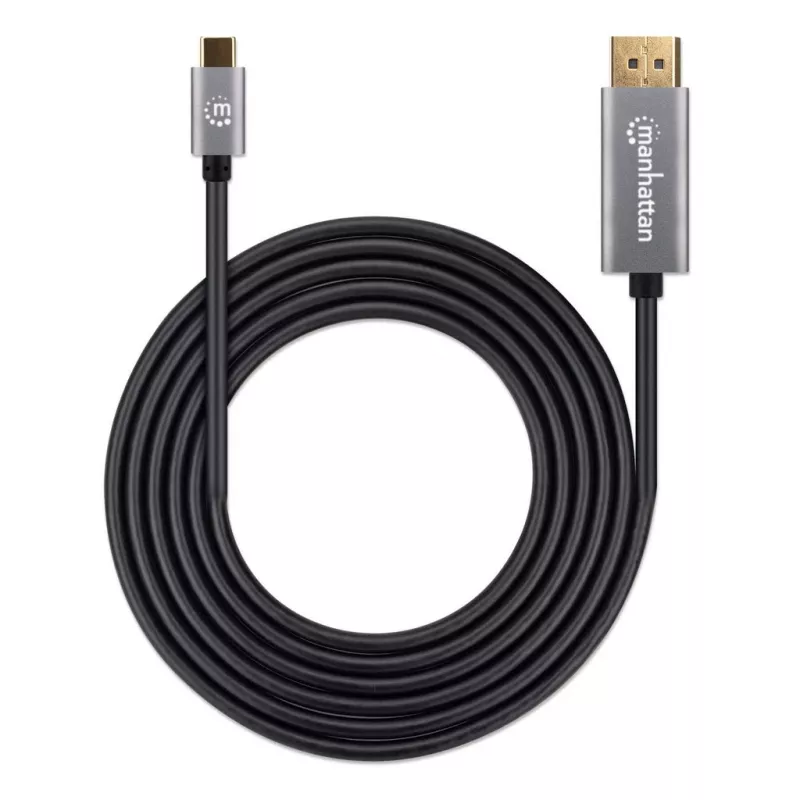 Cable USB-C a DisplayPort Manhattan CDP2DP146B 8K 2 m