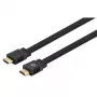 Cable HDMI con Ethernet (plano) Manhattan, 4K@60Hz (Premium High Speed), 5 m, conector macho a conector macho, negro, Ultra HD 4K x 2K, totalmente blindado, contactos dorados, garantía de por vida