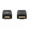 Cable HDMI con Ethernet (plano) Manhattan, 4K@60Hz (Premium High Speed), 5 m, conector macho a conector macho, negro, Ultra HD 4K x 2K, totalmente blindado, contactos dorados, garantía de por vida