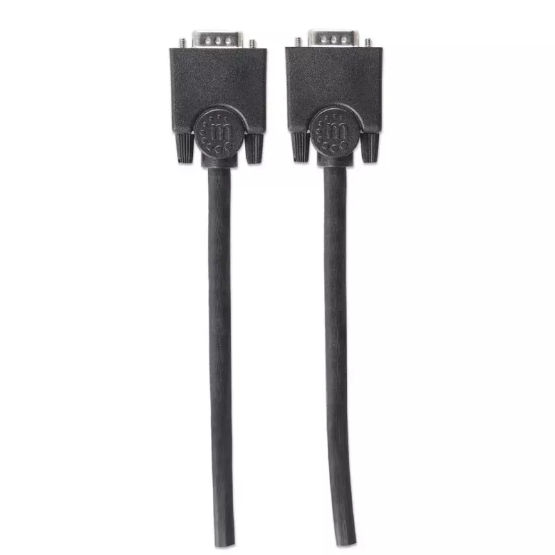 Cable de monitor VGA Manhattan 311731 1,8 m negro conector macho a conector macho