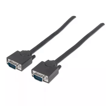 Cable de monitor VGA Manhattan 311731 1,8 m negro conector macho a conector macho