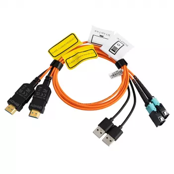 Lindy 38360 Cable de fibra óptica InfiniBand 100 m MPO Multicolor