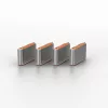 Set de bloqueadores de puerto USB-C Lindy, 4 uds., Naranja