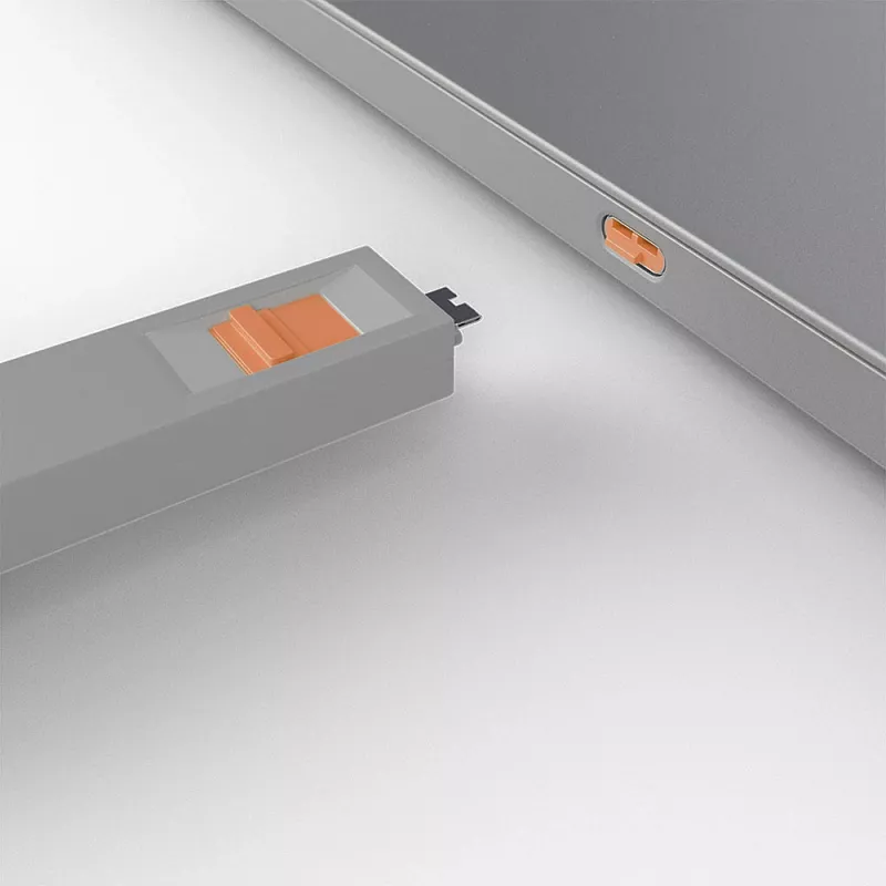 Set de bloqueadores de puerto USB-C Lindy, 4 uds., Naranja